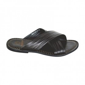 Sandale premium noire à large bride – SDL3312