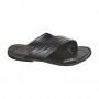 Sandale premium noire à large bride – SDL3312