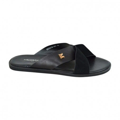 Sandale premium noire minimaliste – SDL3316