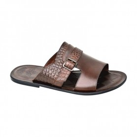 Sandale premium marron à boucle – SDL3320