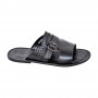 Sandale premium noire à boucle – SDL3321