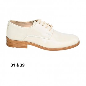 Chaussure garçon beige premium à lacets - Taille 31 à 39 - ENF703