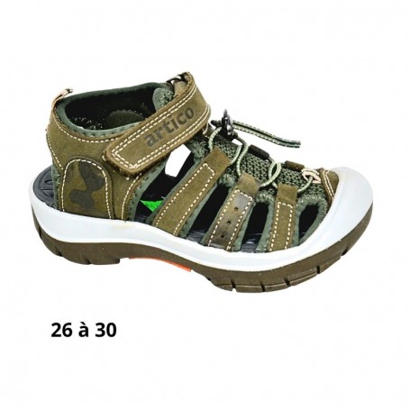 Sandale garçon camouflage orthopédique - 26 à 30 - ENF710