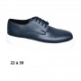 Chaussure garçon bleu marine à lacets - 22 à 39 - ENF713
