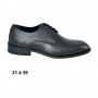 Chaussure garçon noire habillée à lacets - 31 à 39 - ENF734