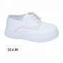 Bottine enfant blanche à lacets - 22 à 30 - ENF735