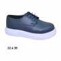 Chaussure garçon bleu marine à lacets - 22 à 39 - ENF736
