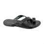 Tong sandale premium noire croisée – SDL3329