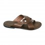 Sandale premium marron à brides croisées – SDL3332