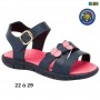 Sandale fille Klin bleu marine et rose - 22 à 29 - ENF739