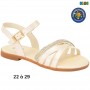 Sandale fille Klin crème avec fermeture - 22 à 29 - ENF748