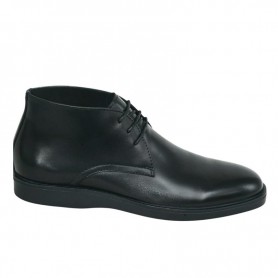 Boots noire en cuir à lacets – BTS506