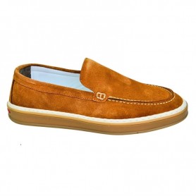 Mocassin premium camel en cuir suédé – MOC764