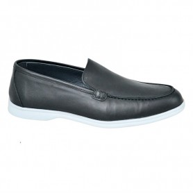 Mocassin noir classique en cuir – MOC770