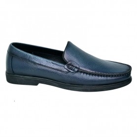 Mocassin bleu nuit en cuir lisse – MOC791