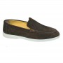 Mocassin marron olive premium en cuir suédé – MOC794