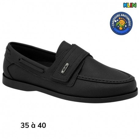 Mocassin garçon Klin noir habillé - 35 à 40 - ENF778