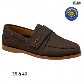 Mocassin garçon Klin marron habillé - 35 à 40 - ENF779