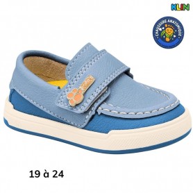 Mocassin garçon Klin bleu ciel - 19 à 24 - ENF781