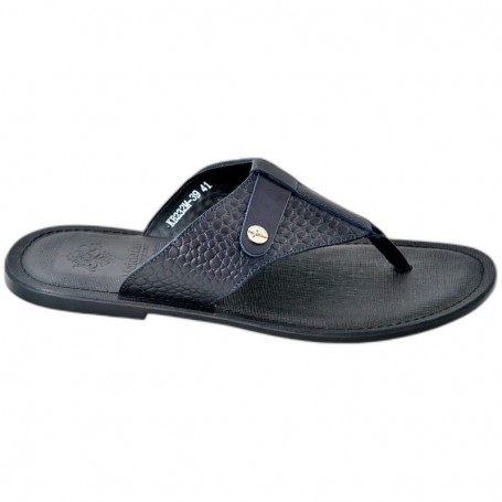 Sandale premium bleu nuit à entre-doigt – SDL3336