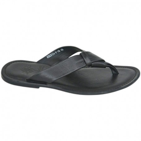 Sandale noire classique à entre-doigt – SDL3341