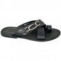 Sandale noire ouverte à boucle – SDL3344