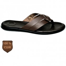 Sandale orthopédique marron croisée – SDL3360