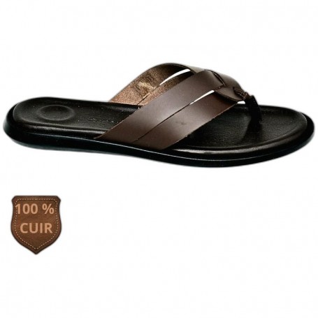 Sandale orthopédique marron croisée – SDL3360