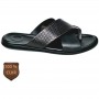 Sandale orthopédique noire texturée – SDL3365