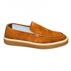 Mocassin de ville camel en suédine – MOC795