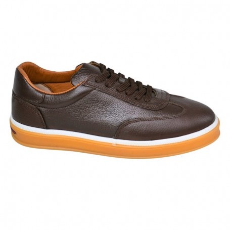 Sneaker de ville marron style cuir – SNK592