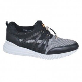 Chaussure sport de ville noire et grise – SNK594