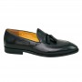 Mocassin classe noir à pampilles en cuir – CDV1869