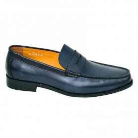 Mocassin classe bleu cuir Dakar – CDV1877