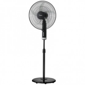 Midea Ventilateur sur Pied 18" FS45-25MT-BK – 75W – 5 Lames
