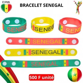 Bracelet Sénégal en Silicone – Aux Couleurs du Drapeau