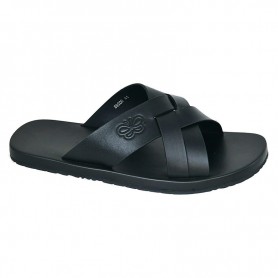 Mules premium homme noires croisées – SDL3371