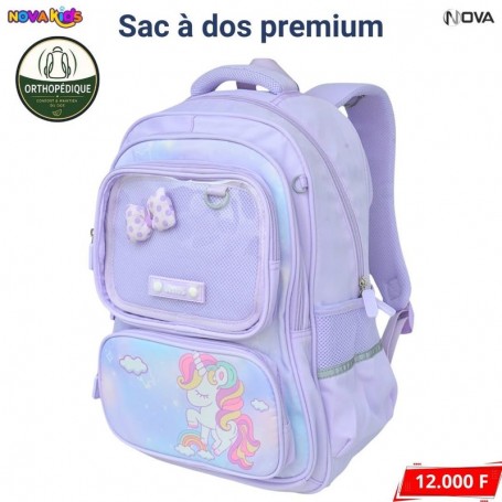 Sac à dos Premium Licorne Pastel Orthopédique – SC3279