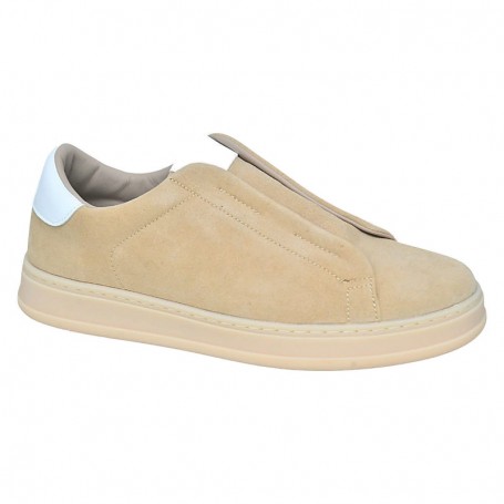 Sneakers casual beiges à enfiler – SNK603