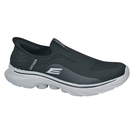 Baskets de marche noires sans lacets – Taille 45 à 48 – SNK604