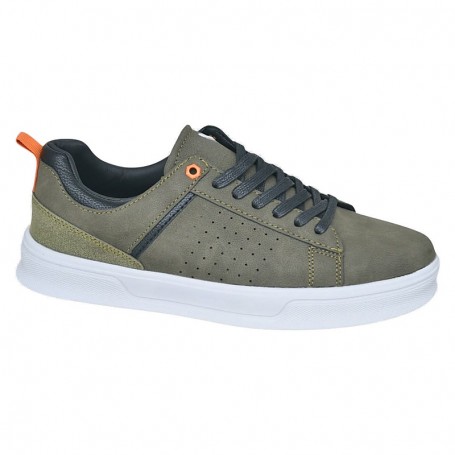 Sneakers urbaines kaki à lacets – SNK608
