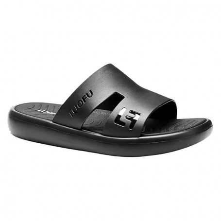 Mules confort homme noires ajourées – SDL3377
