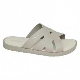 Mules homme beiges à brides ajourées – SDL3381