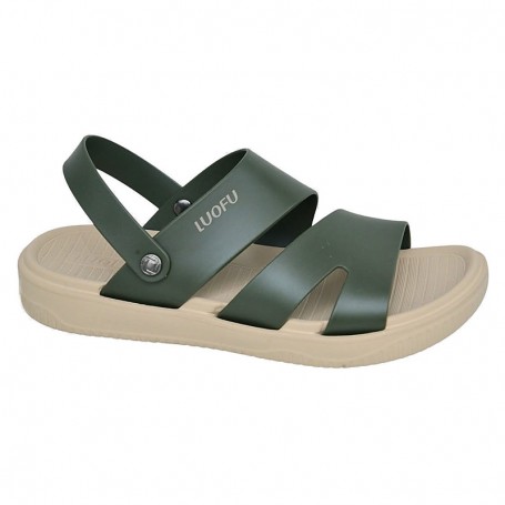 Sandales homme kaki multibrides – SDL3385
