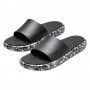 Mules homme noires à semelle graphique – SDL3387
