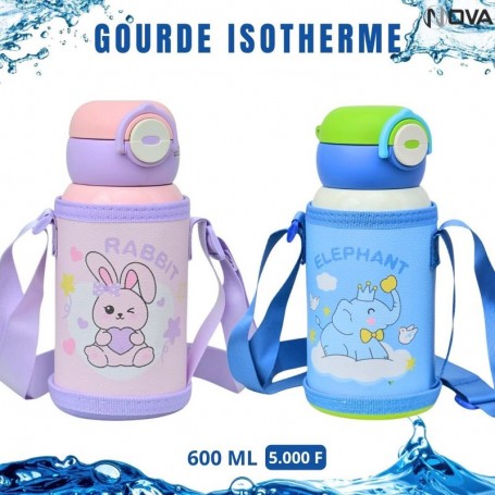Gourde isotherme enfant avec housse 600ML – GDE519