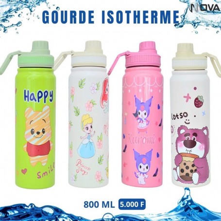 Gourde isotherme enfant personnages 800ML – GDE524