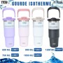 Gourde isotherme TYESO avec poignée élégante – Plusieurs tailles – GDE529