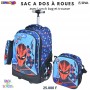Sac à dos à roulettes Super Héros avec Lunch Bag et trousse – SC3294