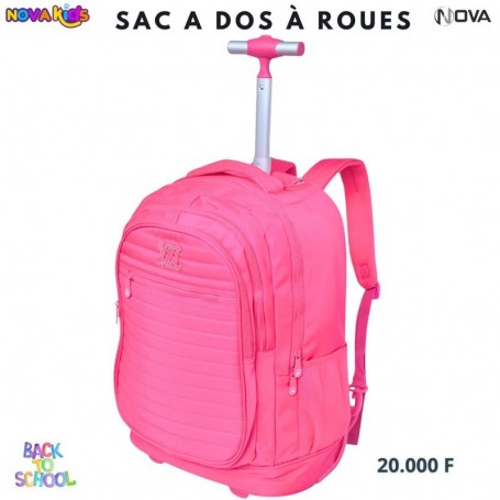 Sac à dos à roulettes YZL rose – SC3301